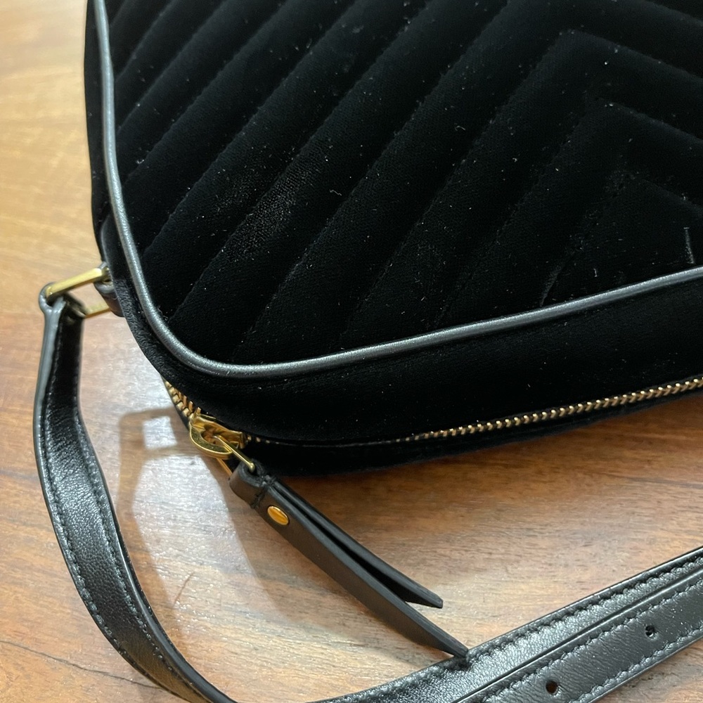 ❌SOLD❌ Saint Laurent Lou camera bag black velvet - Picture 8 of 16